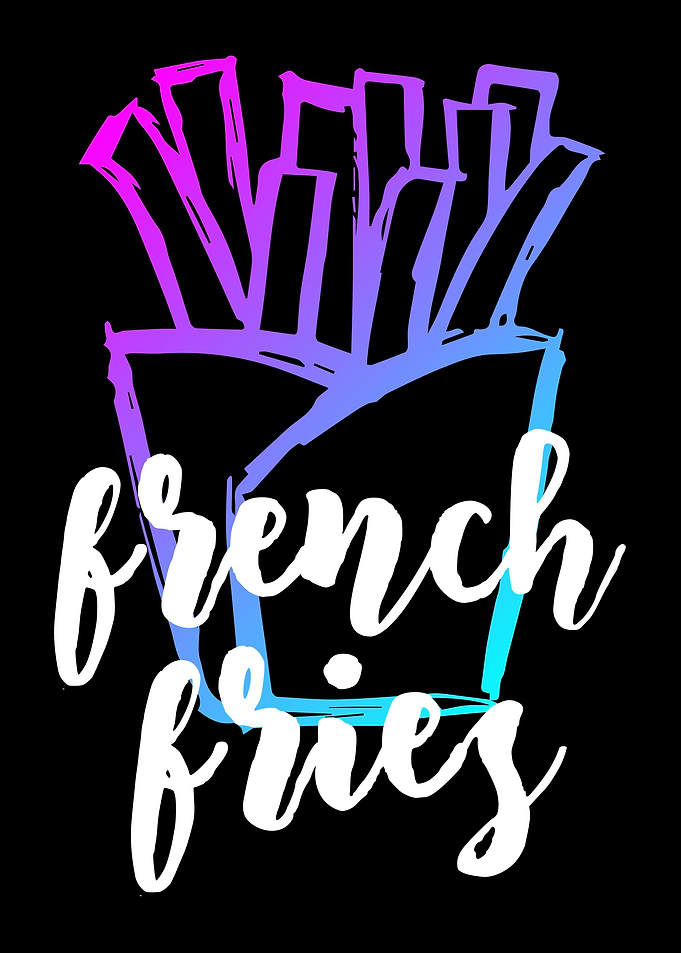 Neon Fries Food 9
