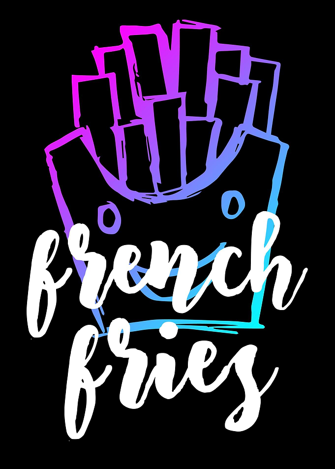 Neon Fries Food 13