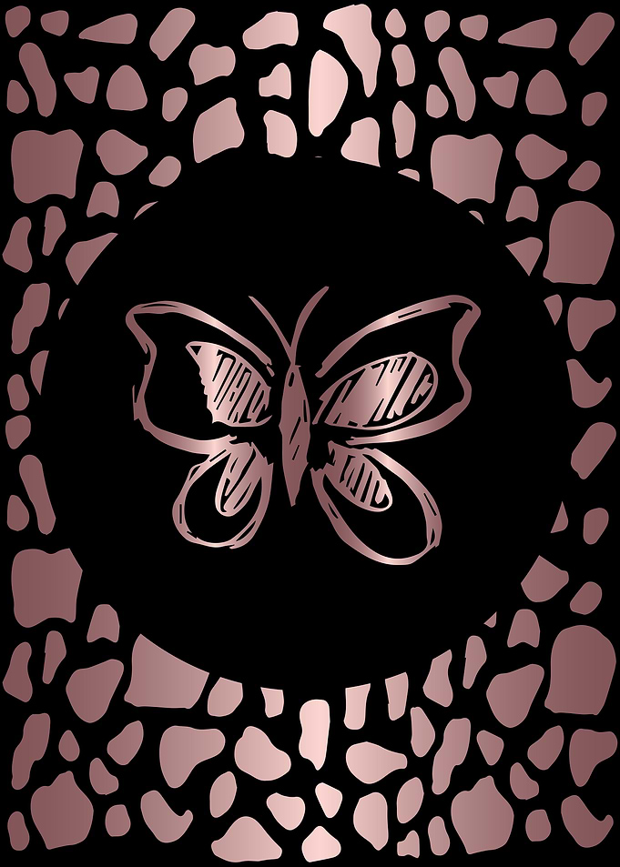 Rose Gold Butterfly 13