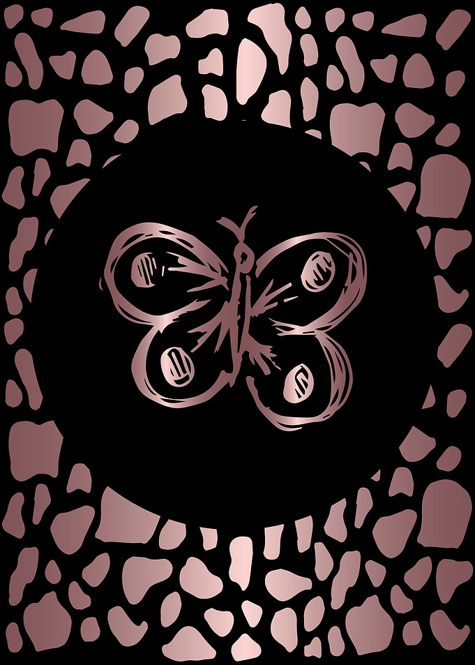 Rose Gold Butterfly 21