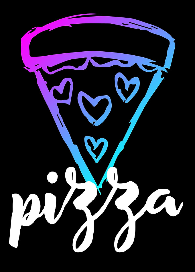 Neon Pizza Food 4