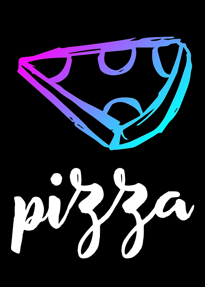Neon Pizza Food 1