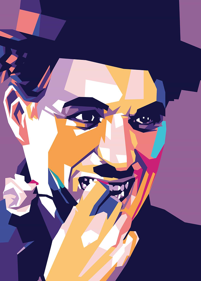 Charlie Chaplin in WPAP