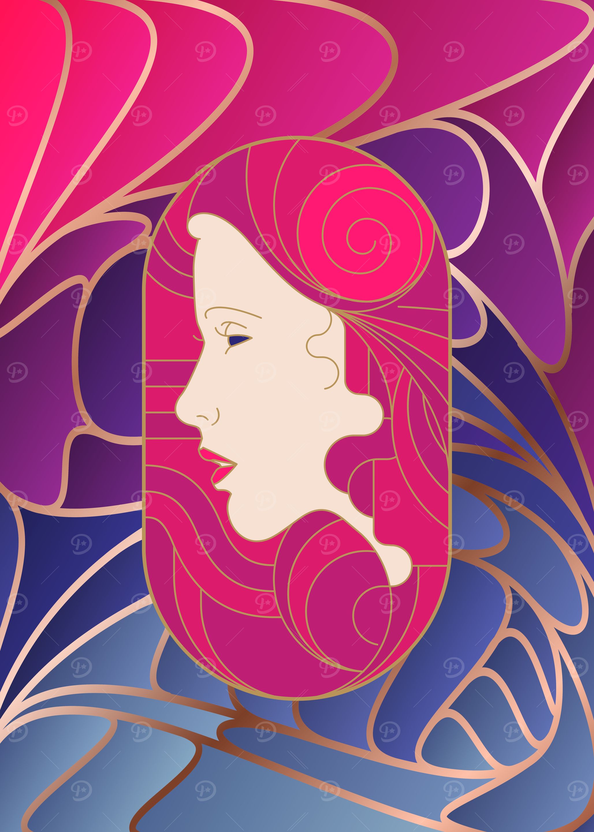 Art Deco Lady