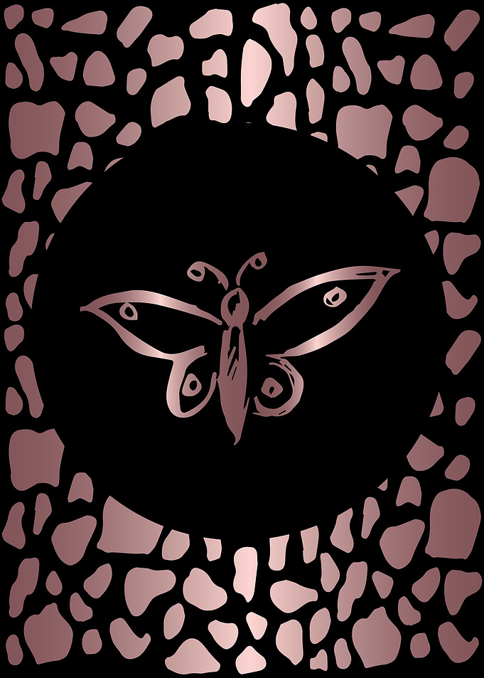 Rose Gold Butterfly 12