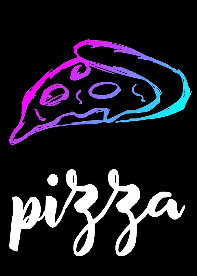 Neon Pizza Food 3