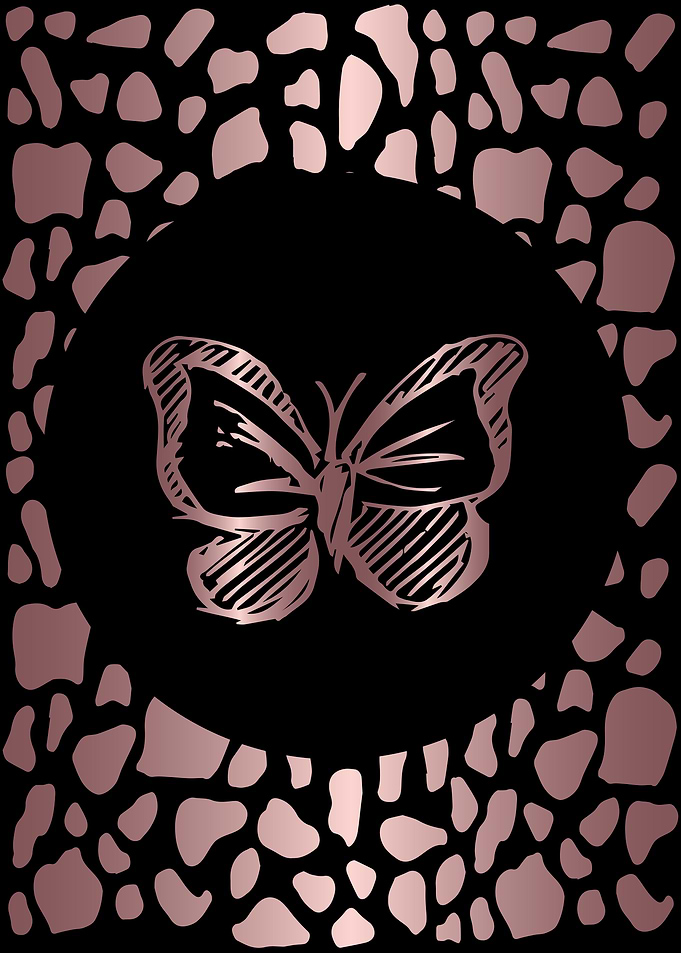 Rose Gold Butterfly 10