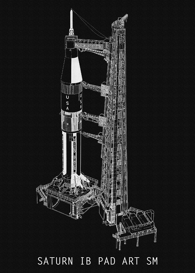 SATURN IB PAD ART SM