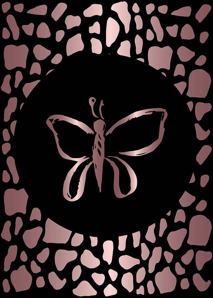 Rose Gold Butterfly 3