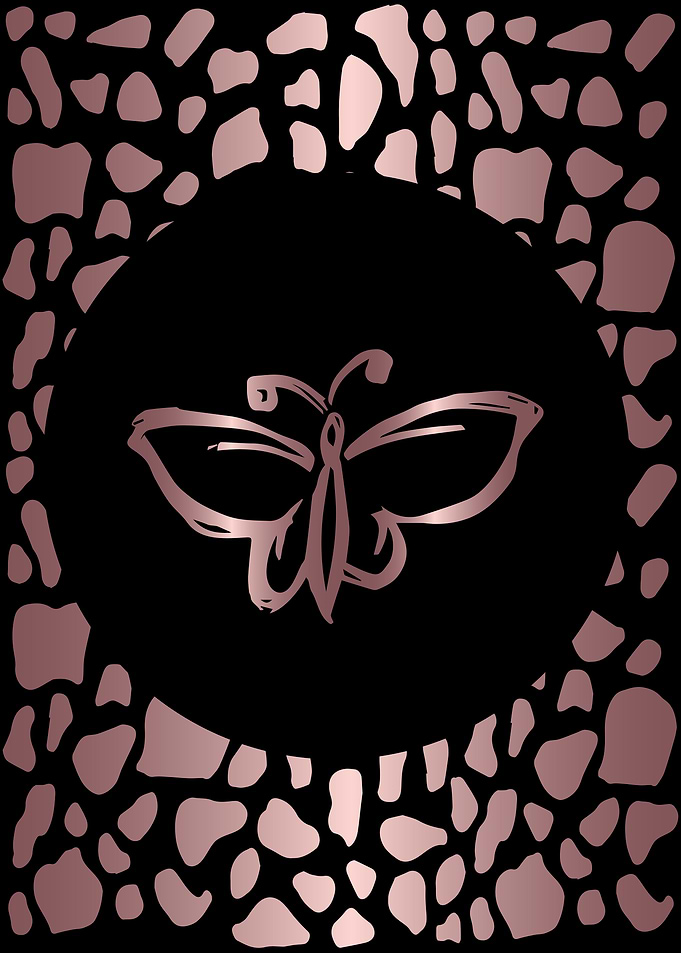 Rose Gold Butterfly 1