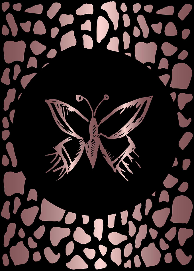 Rose Gold Butterfly 5