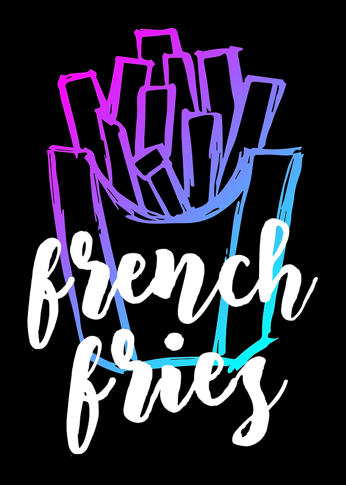 Neon Fries Food 5