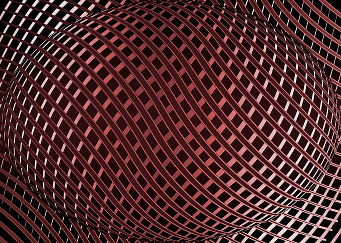 Red geometric world