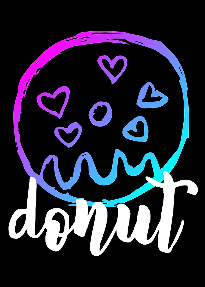 Neon Donut Food 5