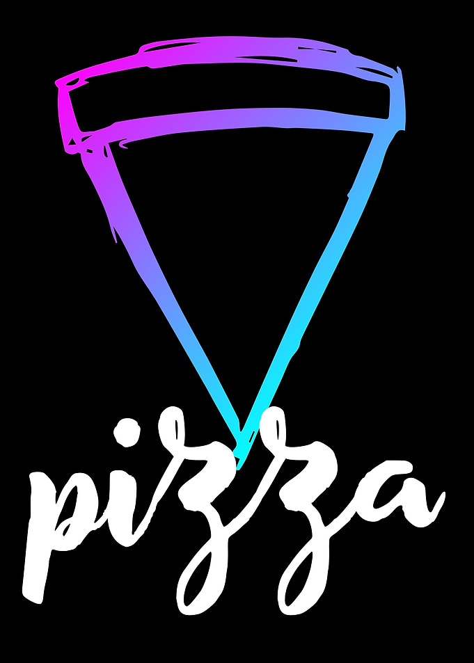 Neon Pizza Food 16