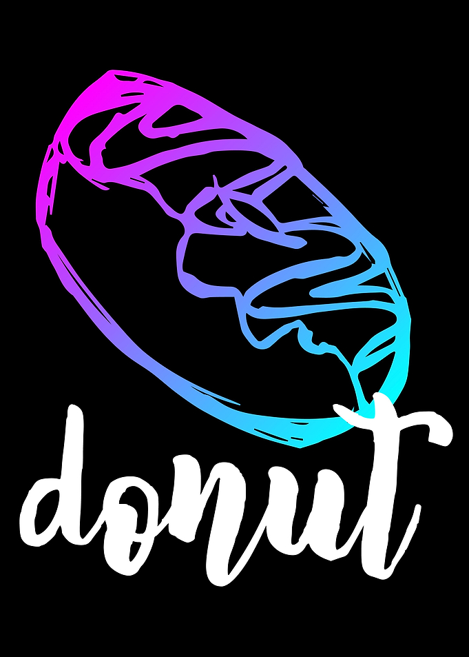Neon Donut Food 4