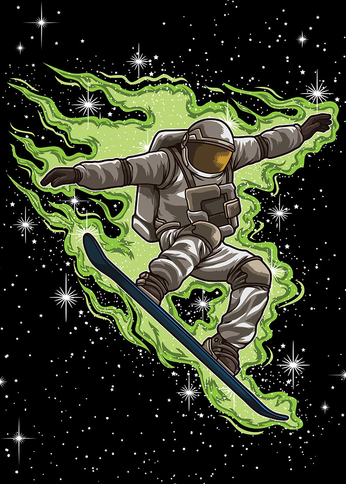 Snowboard Astronaut