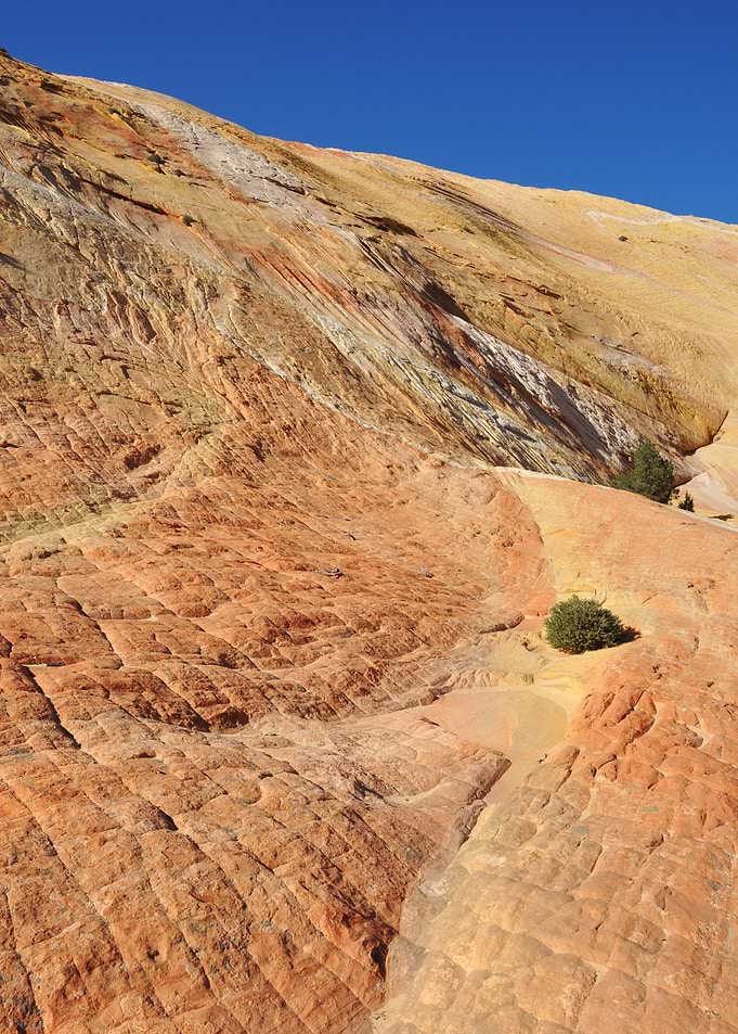 yellow rock mountain