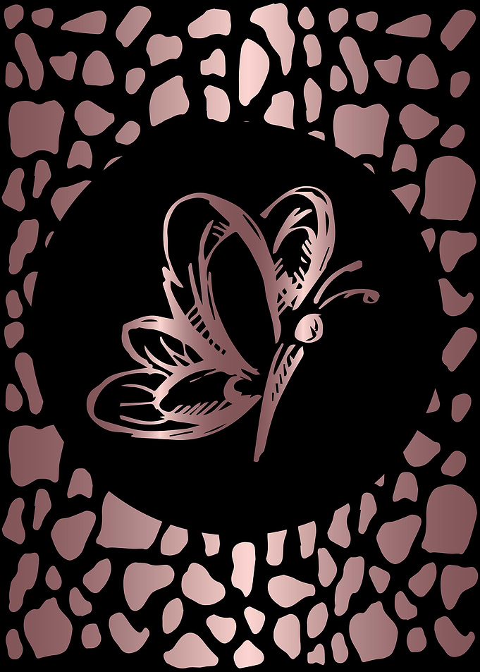 Rose Gold Butterfly 9