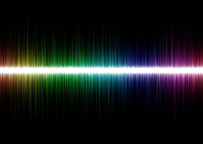 Colorful sound wave