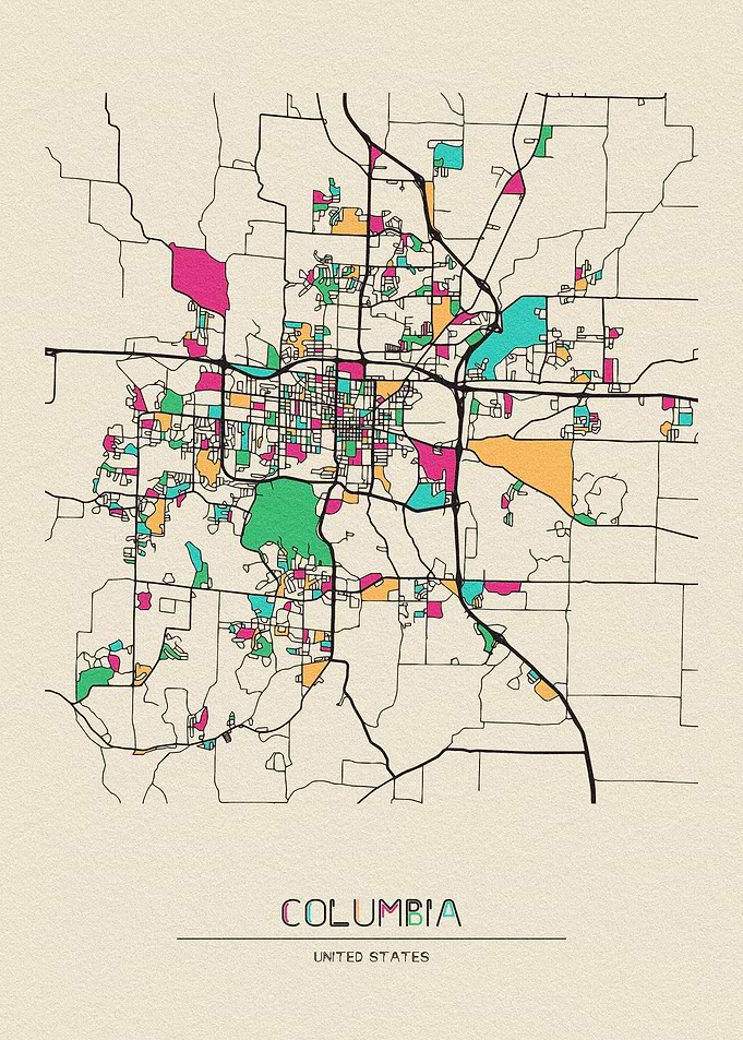 Columbia Map