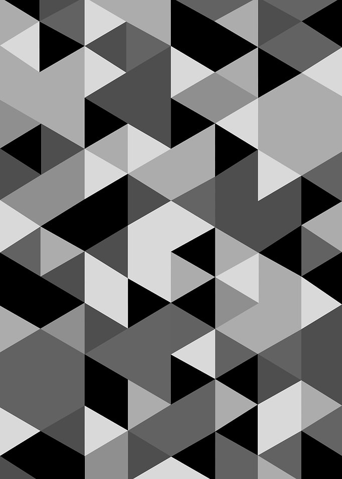 black white triangles