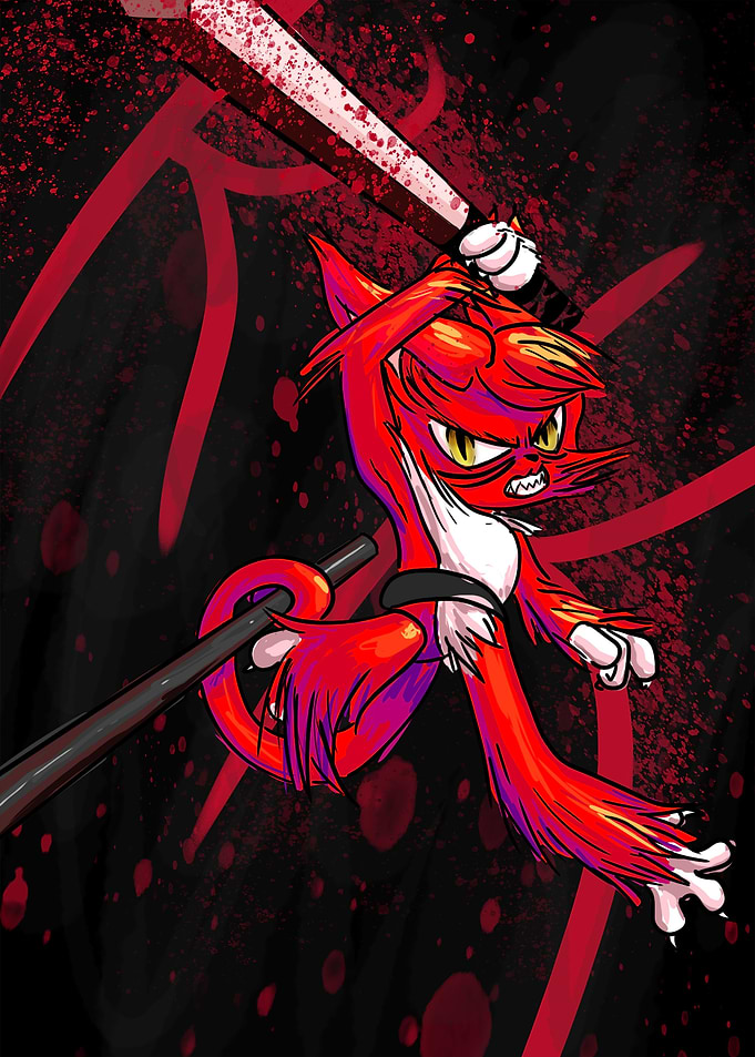 Ako the red cat