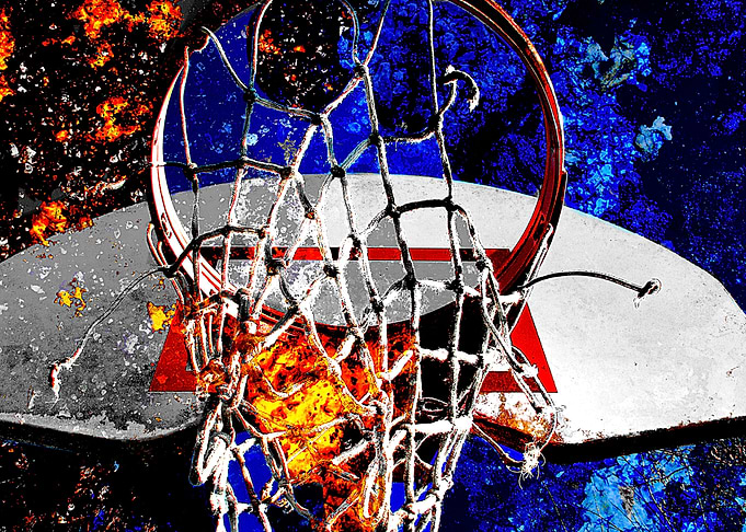 Basketball art print 199
