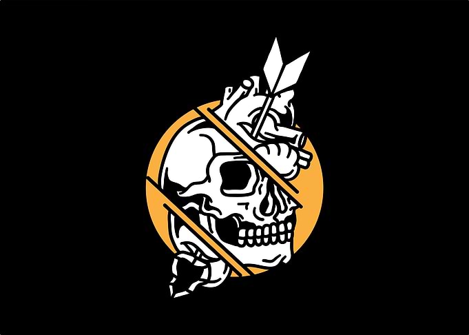 Skull and Heart