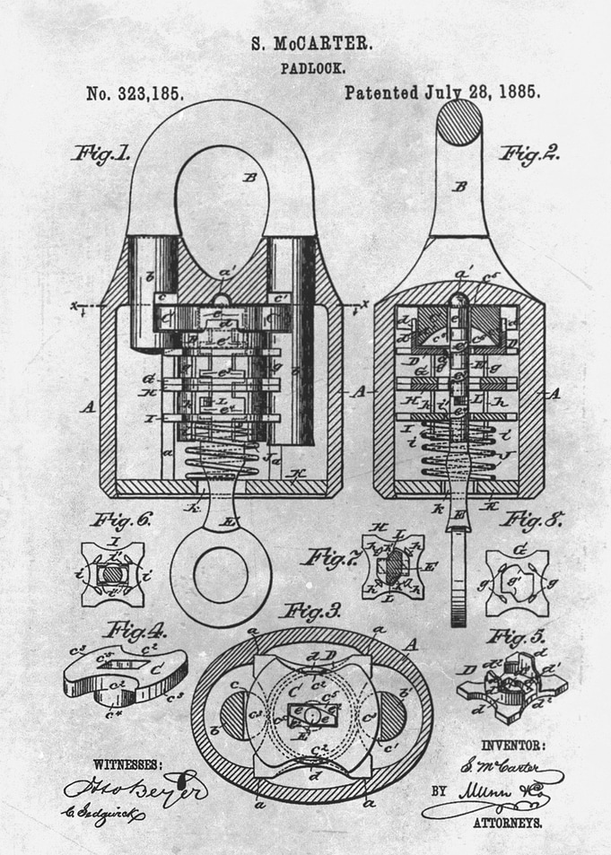 No112 1885 Padlock