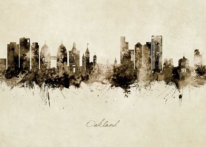 Oakland California Skyline