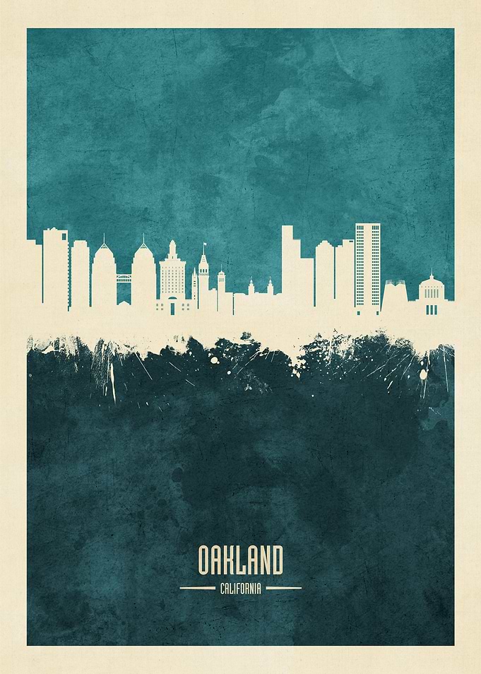 Oakland California Skyline