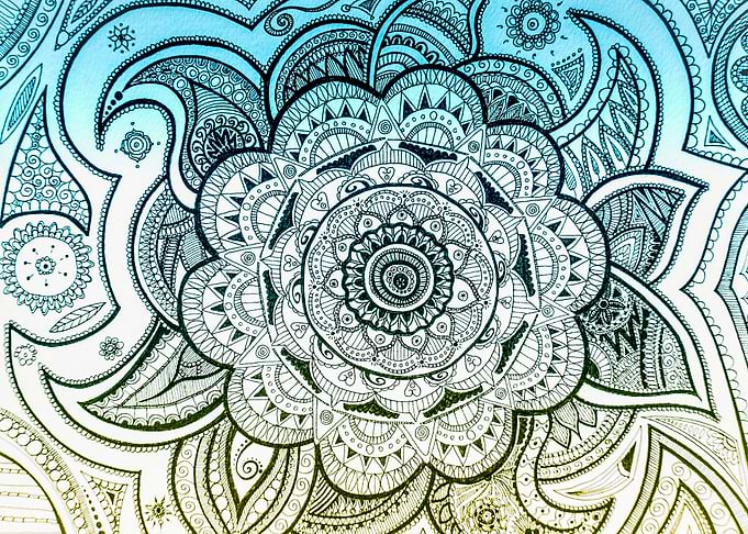 Mandala Blue Yellow