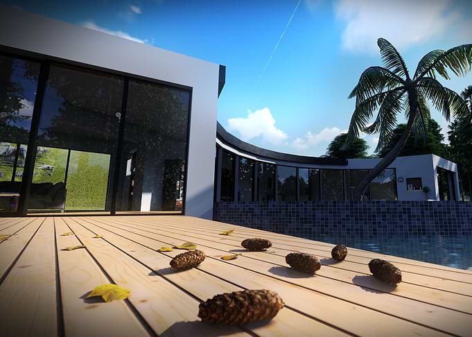 Modern Cruved Home