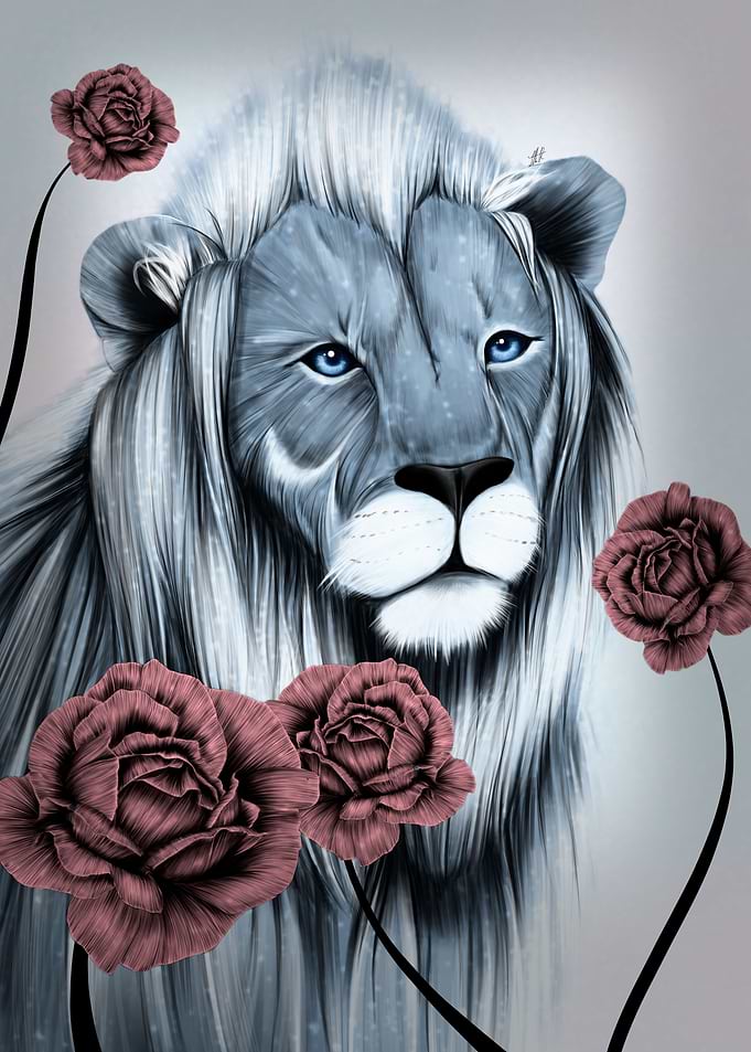 Winter lion