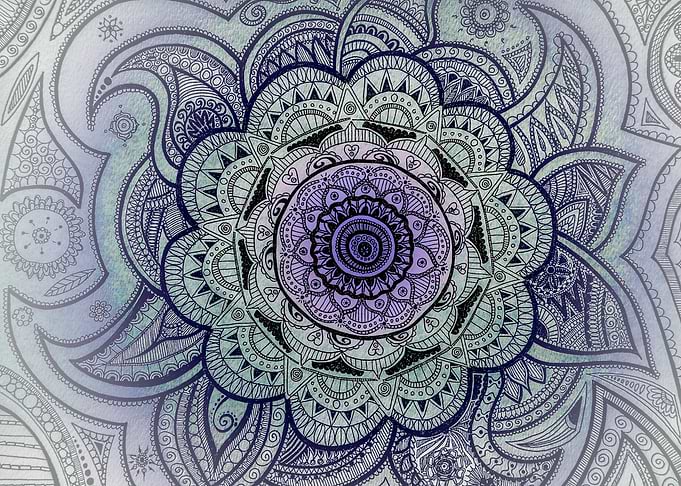 Purple mandala