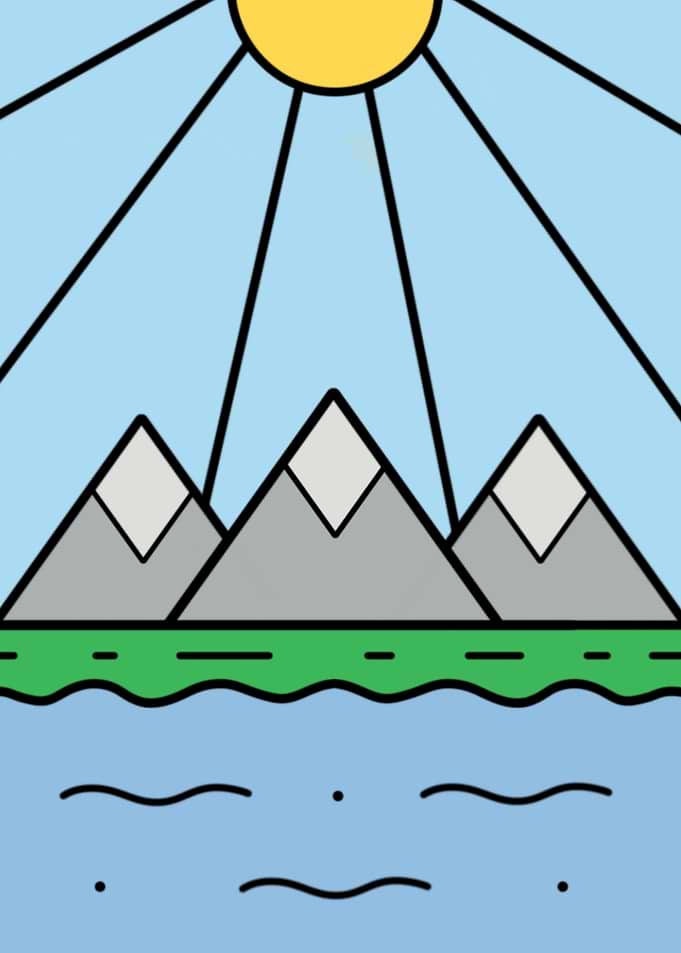 retro landscape