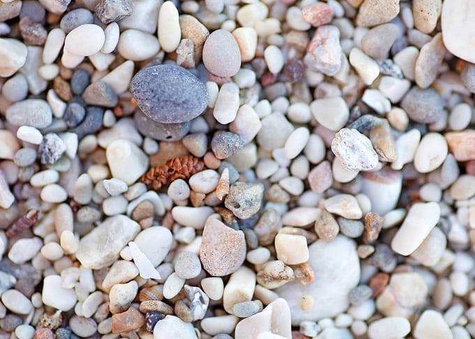 Sea rocks macro fine print