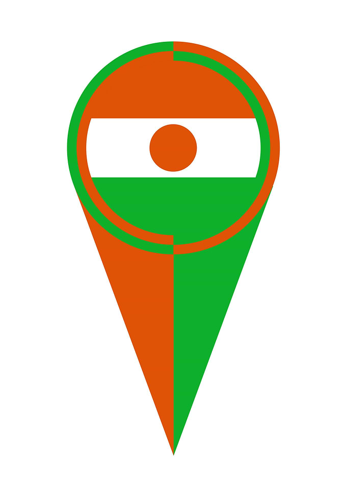 Niger Map Pointer Location