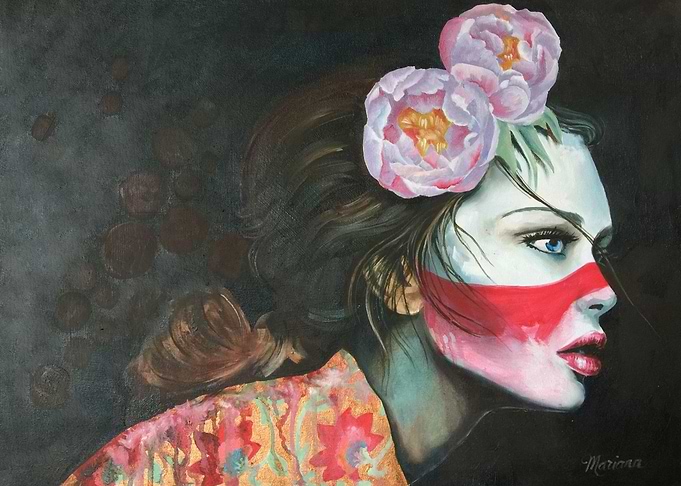 Girl in Brocade