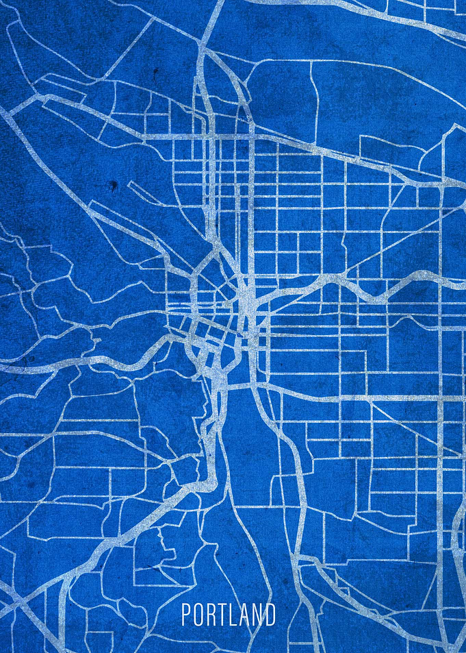 Portland Oregon City Map