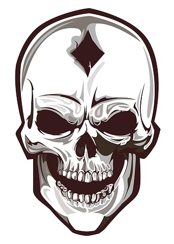 Skull Diamond White
