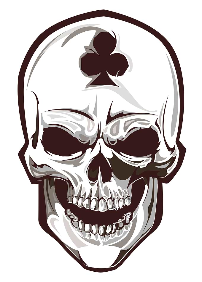 Skull Club White