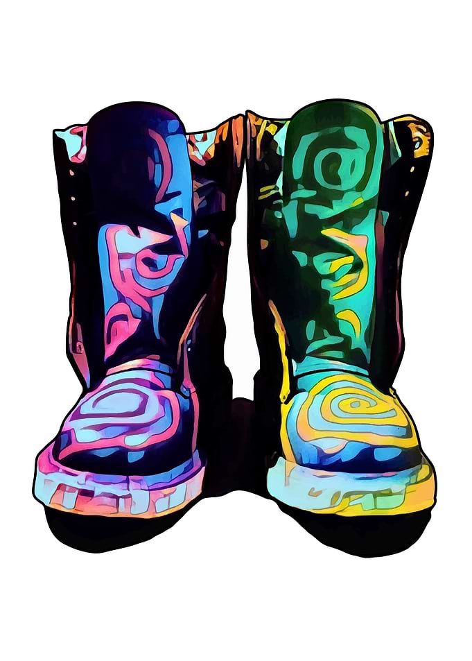 Doc Martens Purple Green