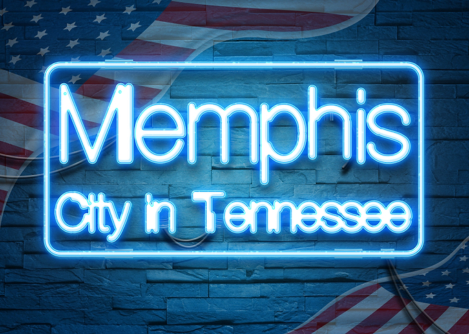 Memphis City in Tennessee