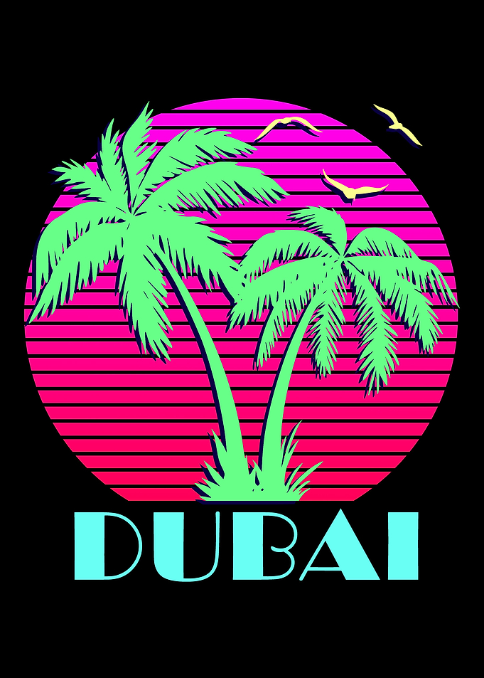 Dubai Pink Sunset