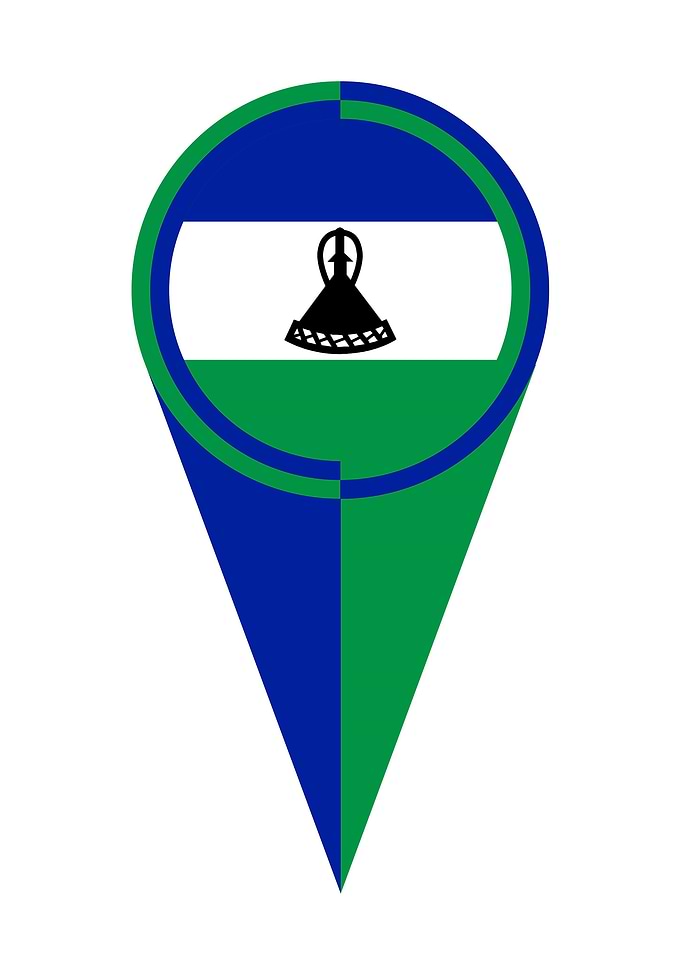 Lesotho Pointer Flag