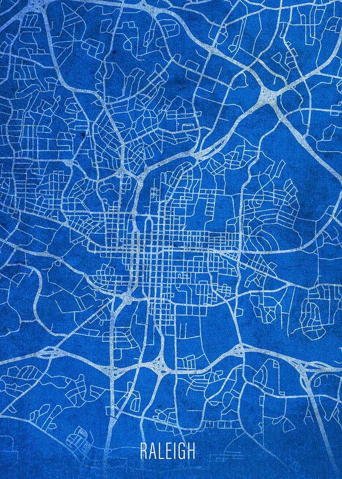 Raleigh North Carolina Map