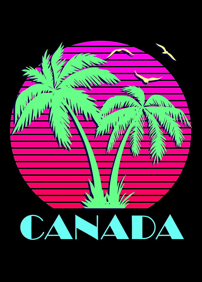 Canada Funny Pink Sunset