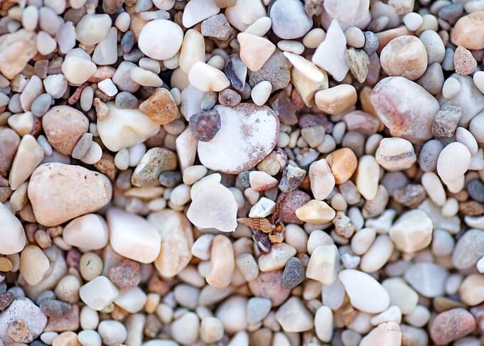 Sea rocks macro fine print